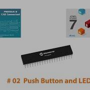 Push Button And LED Proteus Simulation Using ATmega16