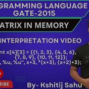 Programming Language GATE 2015 Problem Solution