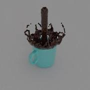 Coffee Pouring In A Mug Blender Flip Fluids Simulation