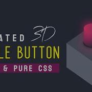Animated 3D Toggle Button Using HTML And CSS