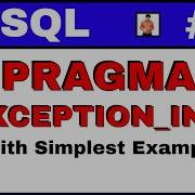 PL SQL Tutorial 20 PRAGMA EXCEPTION INIT Concept In Very Simple Words