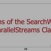 Java 8 SearchWithParallelStreams Example Part 2