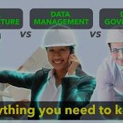 Data Architecture Vs Management Vs Governance