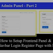 PHP Blog Admin Panel 2 How To Setup Frontend Panel Design Navbar Login Register Page W Bootstrap