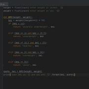 Python BMI Calculator