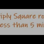 Multiply Square Roots