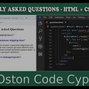 How To Create A FAQ Section HTML CSS JQUERY