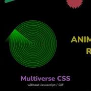 Tutorial Animated Radar Multiverse CSS Without Javascript GIF SUNNY