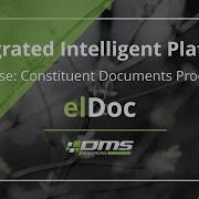 ElDoc Intelligent Integrated Platform Use Case Constituent Documents Processing OCR
