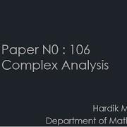 Complex Analysis Lecture 12