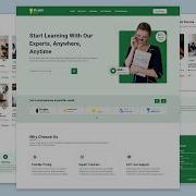 Responsive Educational Website Online Courses Website Using HTML CSS JavaScript