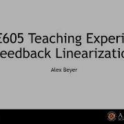 Feedback Linearization Minilecture