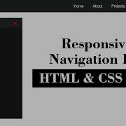 Create A Responsive Navigation Bar Using Only HTML CSS