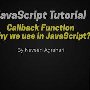 Callback Function In Hindi Javascript Nodejs NaveenAgrahari
