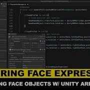 Unity3d ARKit Face Tracking And Placing Face Game Objects With Anchor Data