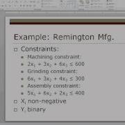 Linear Programming With Binary Variables And Fixed Costs