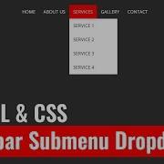 Pure CSS Navbar Submenu Dropdown