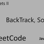 LeetCode 90 Subsets II Backtrack Sort Java