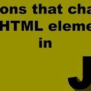 How To Create Buttons In Javascript That Change The Color Of An HTML Element