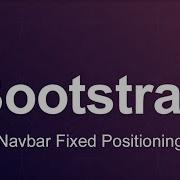 Bootstrap 3 Tutorial 41 Navbar Fixed Positioning