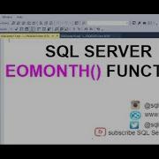 Date Function EOMONTH In SQL Server