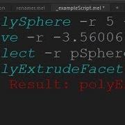 MEL Scripting BASICS Part 1