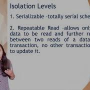 Transaction Management Schedules
