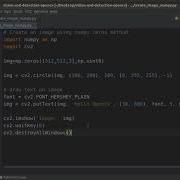 Create An Image Using Numpy Zeros Method OpenCV