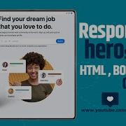 Responsive Hero Section HTML Bootstrap 5 Tutorial