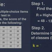 Constructing Frequency Distribution Table Sturge S Formula