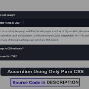 How To Create An Accordion Menu Using Only Pure Css Responsive Accordion Using Only Pure CSS