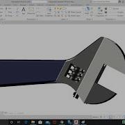 How To Design ADJUSTABLE WRENCH Adjustable Spanner By