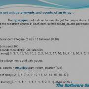 19 Finding Unique Elements Counts In An Array