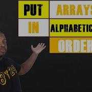 Put Array In Alphabetical Order Java Coding With Tre