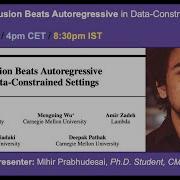 Session 1 Diffusion Language Models Beat AR In Data Constrained Regime