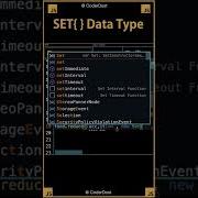 Set In Javascript Javascript Shorts