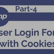 04 User Login Form With PHP Cookies