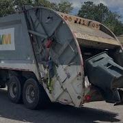 WM S Last Day In Clay County Gray MRU McNeilus Rear Loader Garbage Truck On Manual