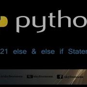 Python Tutorial In Tamil 21 Else Else If Statement