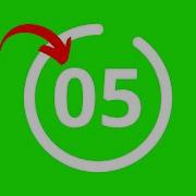 The Most Simplest 5 Seconds Green Screen Countdown Timer No Sound