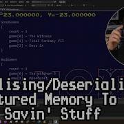 Serialising Deserialising Structured Memory To Disk AKA Savin Stuff