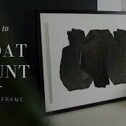 How To Float Mount Artwork In A Picture Frame