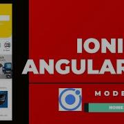 Ionic 5 Angular 12 Modern UI Home Page