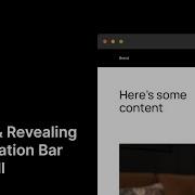 Hiding Revealing A Navigation Bar On Scroll In Webflow