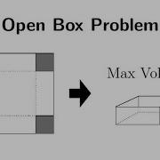 How To Solve An Optimization Problem Open Box Problem