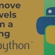 Remove Vowels From A Given String Using Python