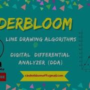 DDA ALGORITHM LINE DRAWING ALGORITHM COMPUTER GRAPHICS DIGITAL DIFFERENTIAL ANALYZER