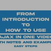 What Is Ajax Ajax Full Tutorial In Only One Video All About Ajax