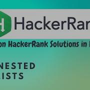 9 Hackerrank Nested Lists Python HackerRank Solutions In Hindi Python Hackerrank