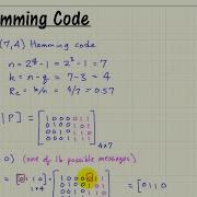 Hamming Block Code N K Hamming Code Construction Rules And Example